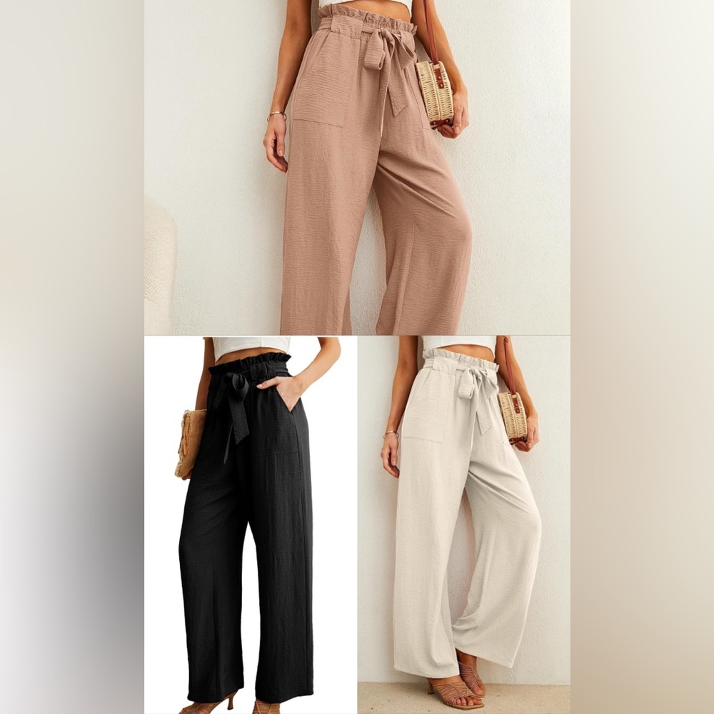(3) NWOT Women’s High Waist Casual Trousers Pants